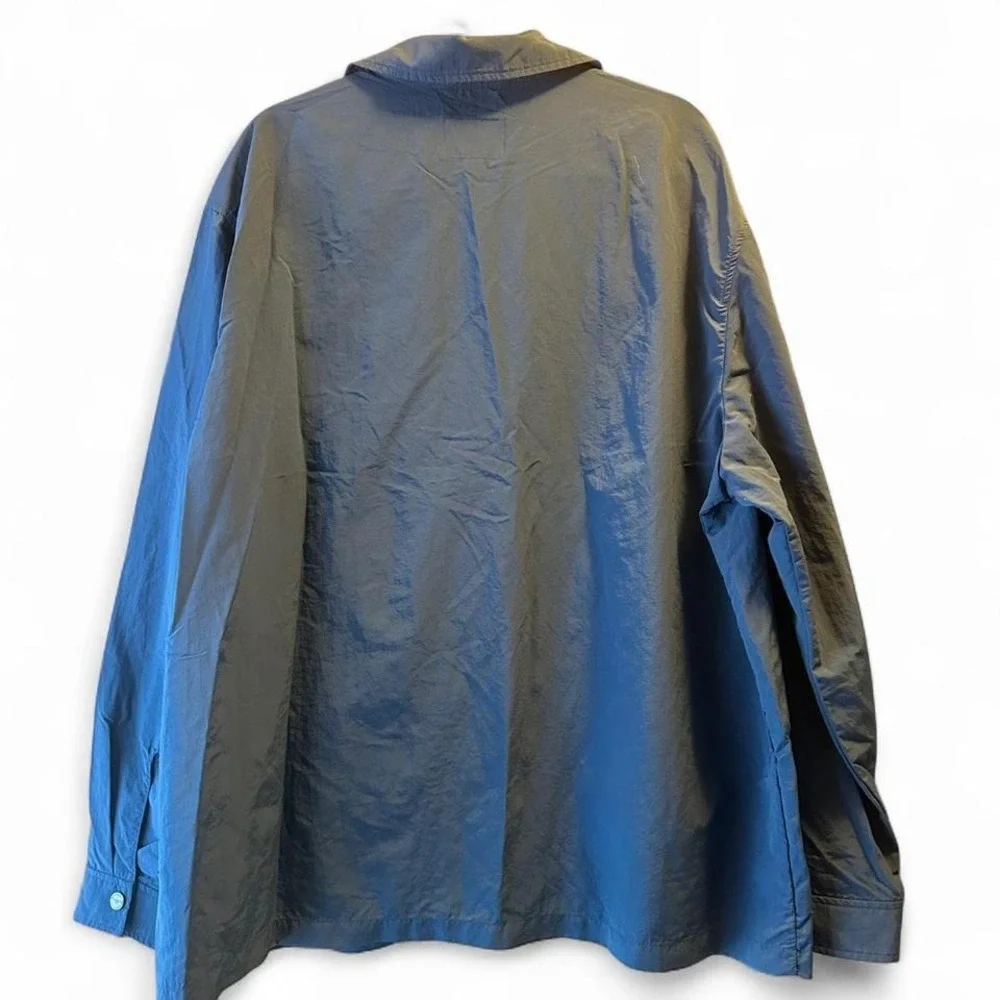 Banana Republic men's 2XL Dark blue button‎ up coat NWOT
